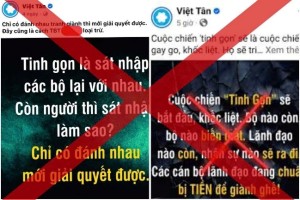 Thủ đoạn xuyên tạc chủ trương tinh gọn, sắp xếp, tổ chức bộ máy hệ thống chính trị