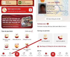 Hướng dẫn tích hợp thông tin hộ chiếu vào VNeID