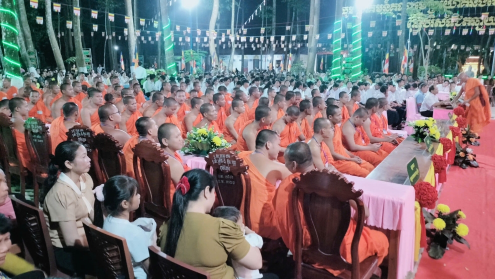 Công an phường Nguyệt Hóa bảo đảm an ninh, an toàn kỳ thi mãn khóa lớp học Pali - Khmer năm 2025