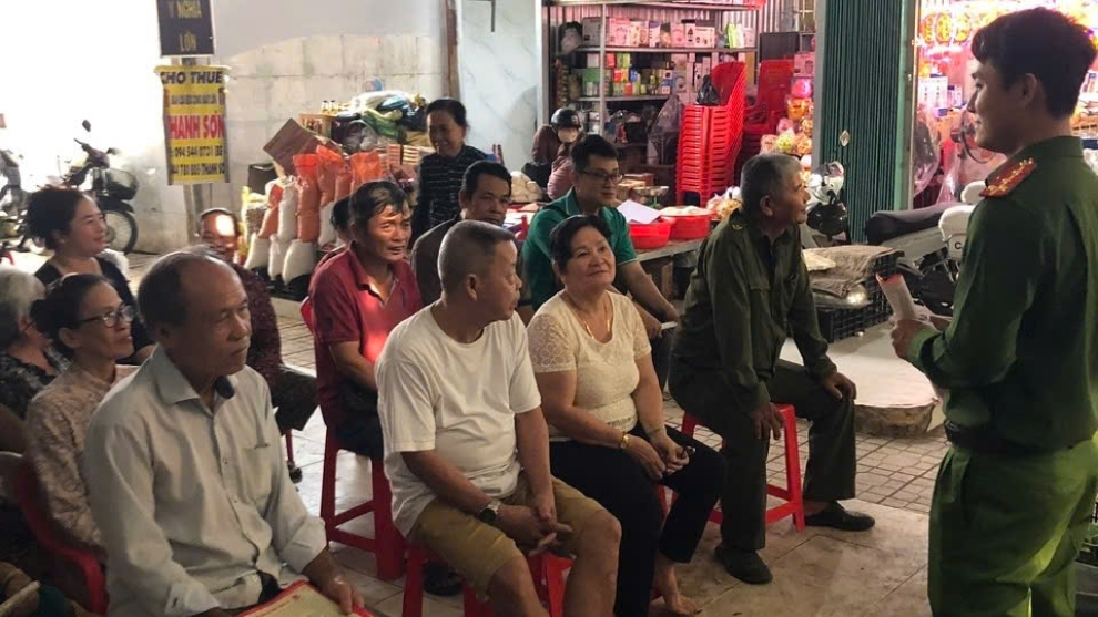 Quang cảnh buổi tuyên truyền