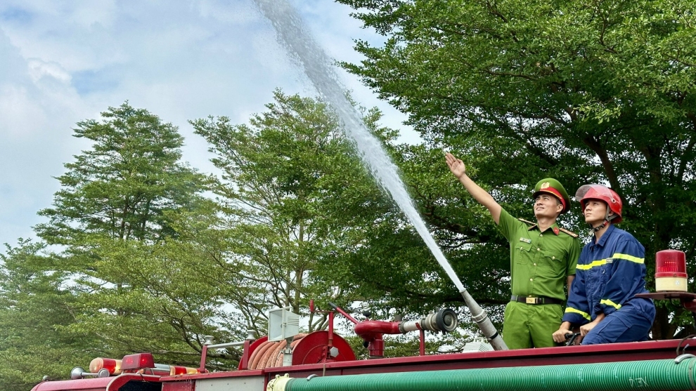 Thực tập phương án chữa cháy và cứu nạn, cứu hộ tại công ty TNHH Unisoll Vina