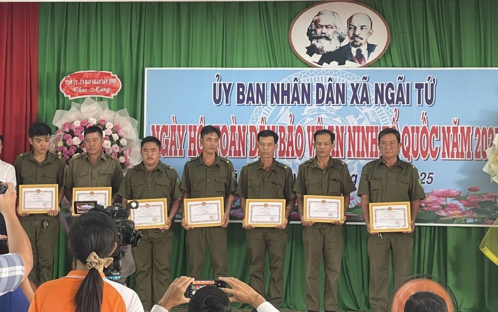 Lực lượng tham gia bảo vệ an ninh trật tự ở cơ sở xã Ngãi Tứ trách nhiệm, kỷ cương, hoàn thành tốt nhiệm vụ năm 2025