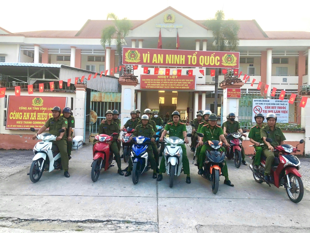 Công an xã Hiếu Thành tuần tra, bảo vệ ANTT Đại hội đại biểu toàn quốc lần thứ XIV của Đảng