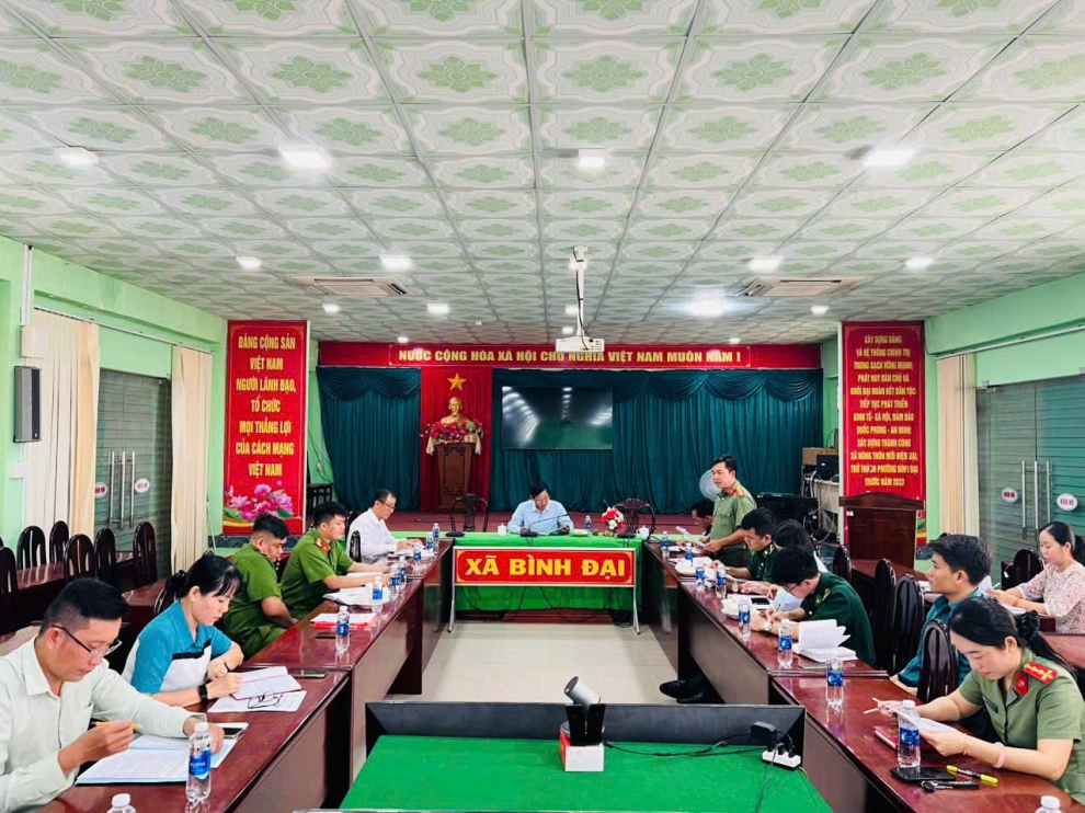 Xã Bình Đại tổ chức Hội nghị tổng kết công tác phối hợp thực hiện Nghị định 03/2019/NĐ-CP của Chính phủ năm 2025