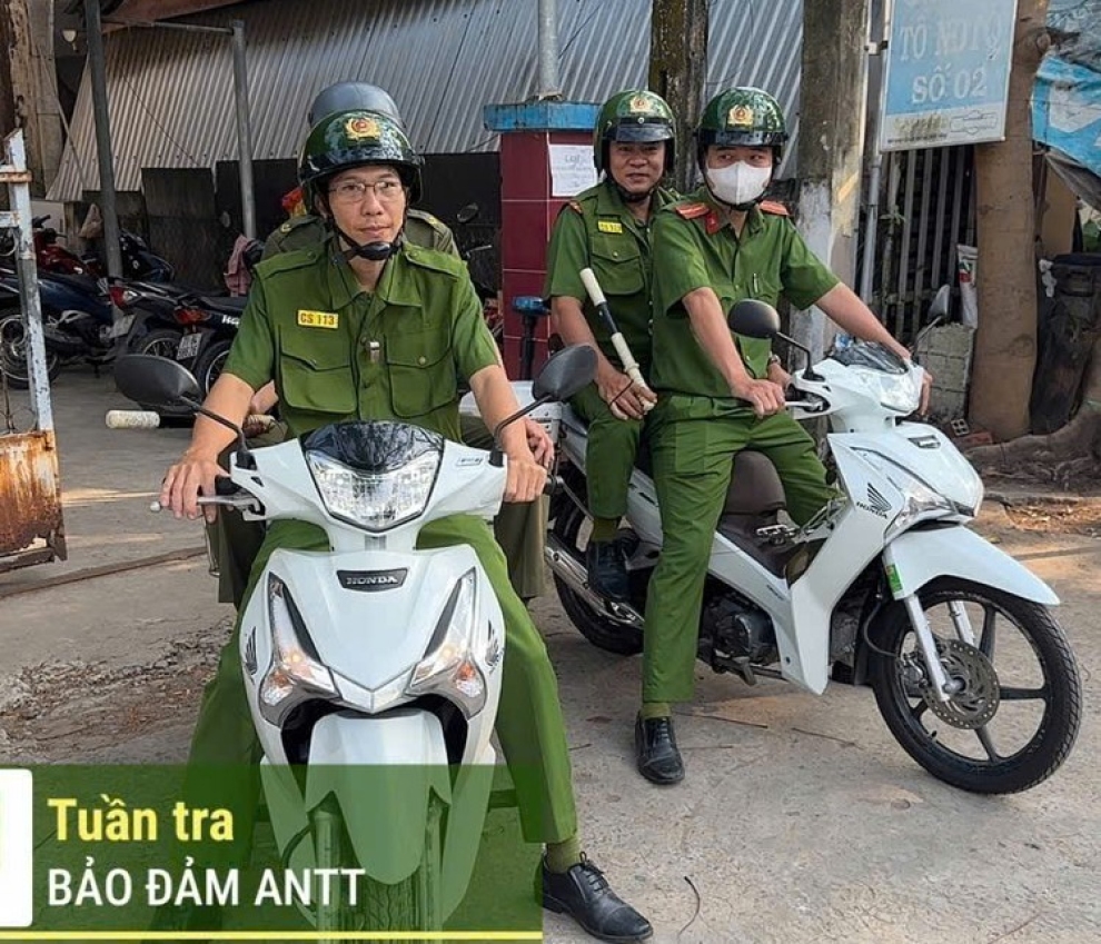 Ảnh 1 Tổ Tuần tra Công an xã