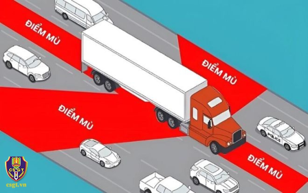 Cảnh báo tai nạn giao thông liên quan đến “Điểm mù” của xe ô tô, xe kinh doanh vận tải