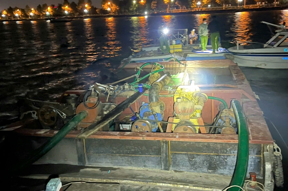 Đấu tranh với tội phạm “cát tặc” trên các tuyến sông trên địa bàn