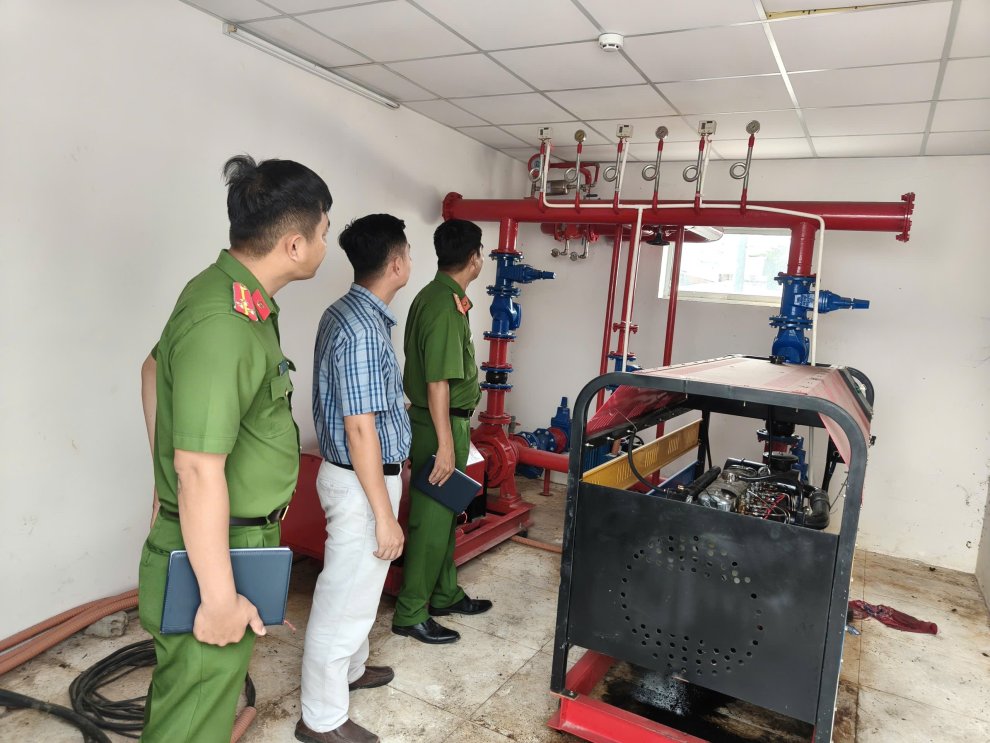 Ảnh 1 Kiểm tra hệ thống chữa cháy tại cơ sở