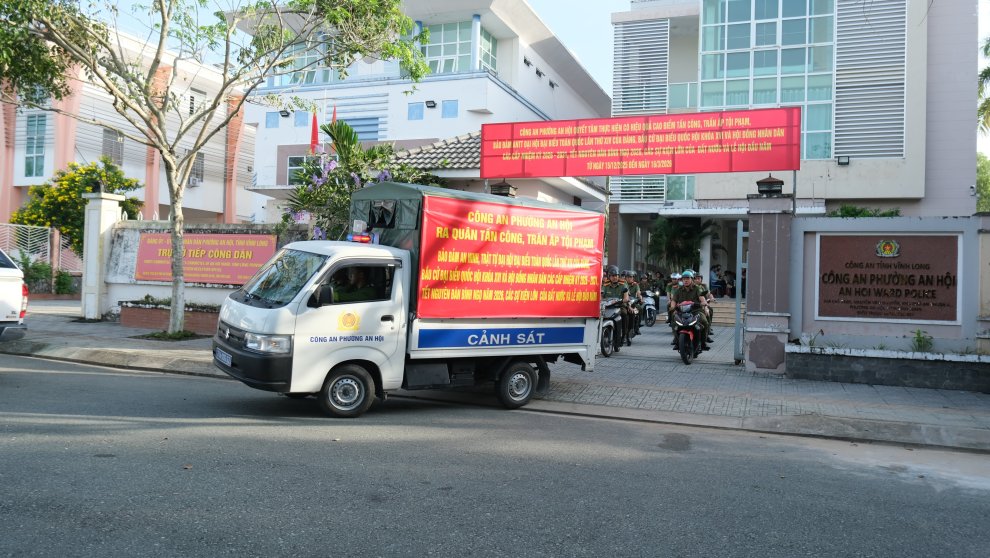 Công an phường An Hội ra quân tấn công trấn áp tội phạm