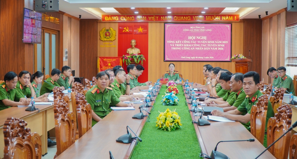 Điểm cầu Công an tỉnh Vĩnh Long (1)