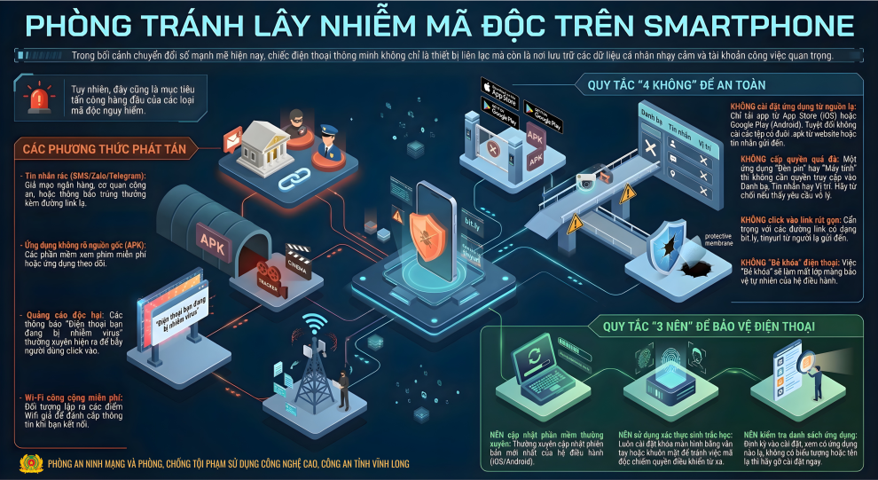 PHÒNG TRÁNH LÂY NHIỄM MÃ ĐỘC TRÊN SMARTPHONE
