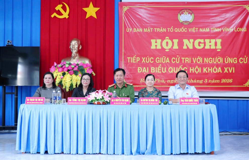 Đại tá Nguyễn Văn Hạnh, Phó Giám đốc Công an tỉnh, ứng cử đại biểu Quốc hội khóa XVI, đơn vị bầu cử số 3 cam kết trước cử tri