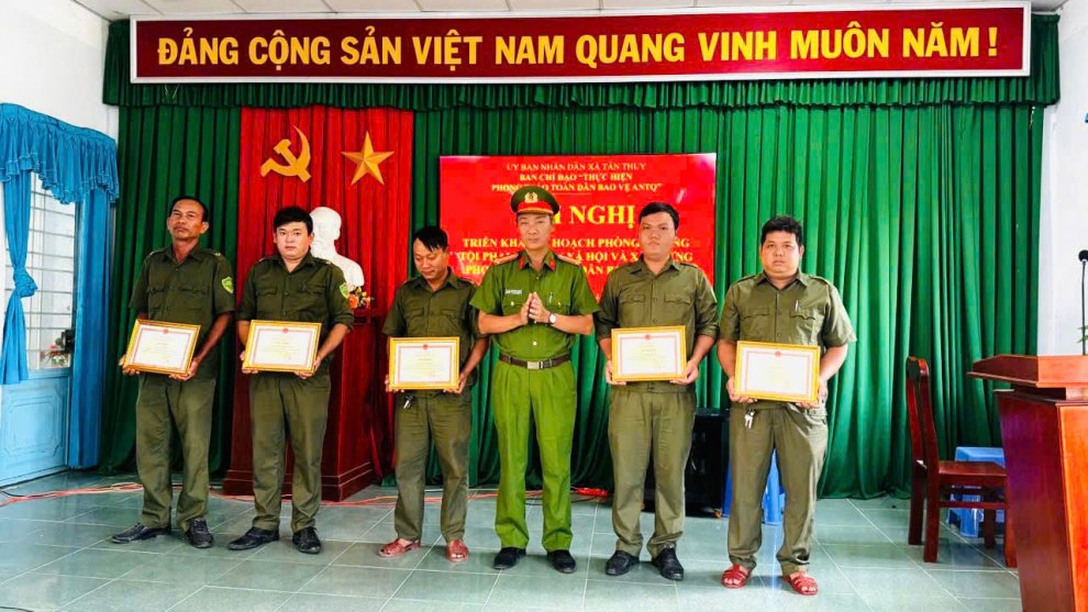 Công an xã Tân Thủy triển khai kế hoạch phòng, chống tội phạm, tệ nạn xã hội và xây dựng phong trào toàn dân bảo vệ an ninh Tổ quốc năm 2026