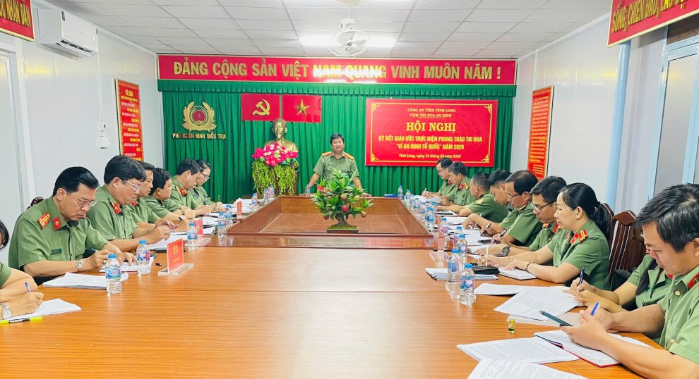 Cụm thi đua An ninh tổ chức Hội nghị ký kết giao ước thực hiện phong trào thi đua “Vì an ninh Tổ quốc” năm 2026