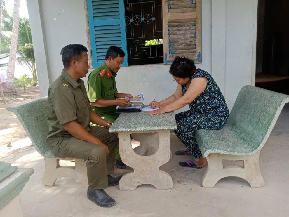 Công an xã An Phú Tân nỗ lực ngay từ đầu năm quyết tâm giữ vững “Xã không ma tuý”