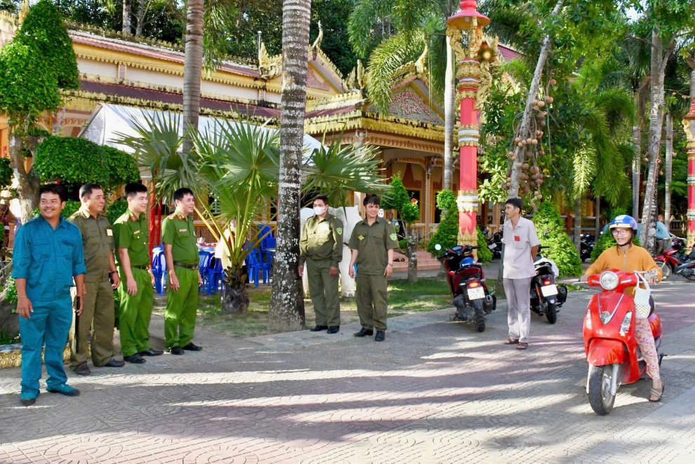 Bảo đảm an ninh trật tự tại các khu vực bỏ phiếu