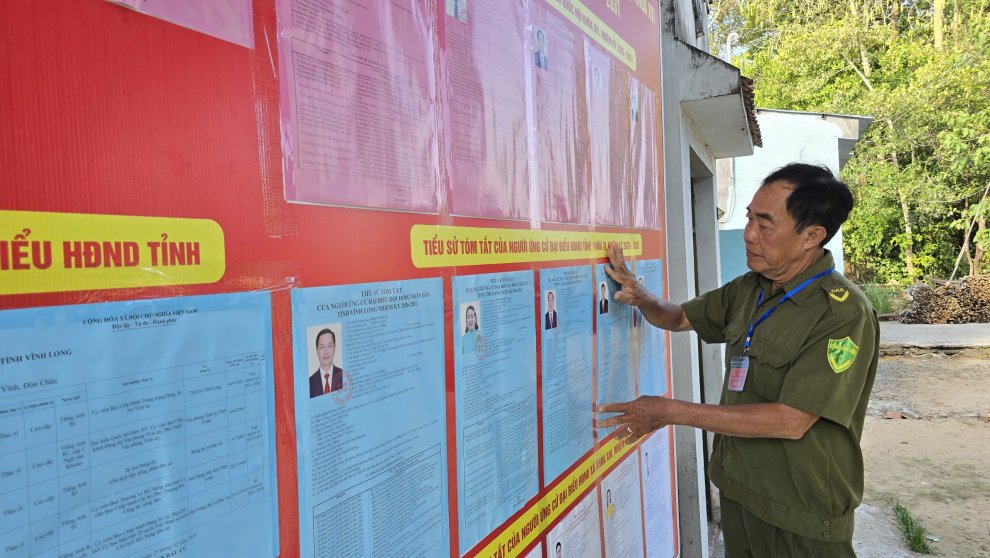 Tấm gương sáng của lực lượng tham gia bảo vệ an ninh, trật tự ở cơ sở phát huy vai trò trong công tác bảo đảm an toàn cuộc bầu cử