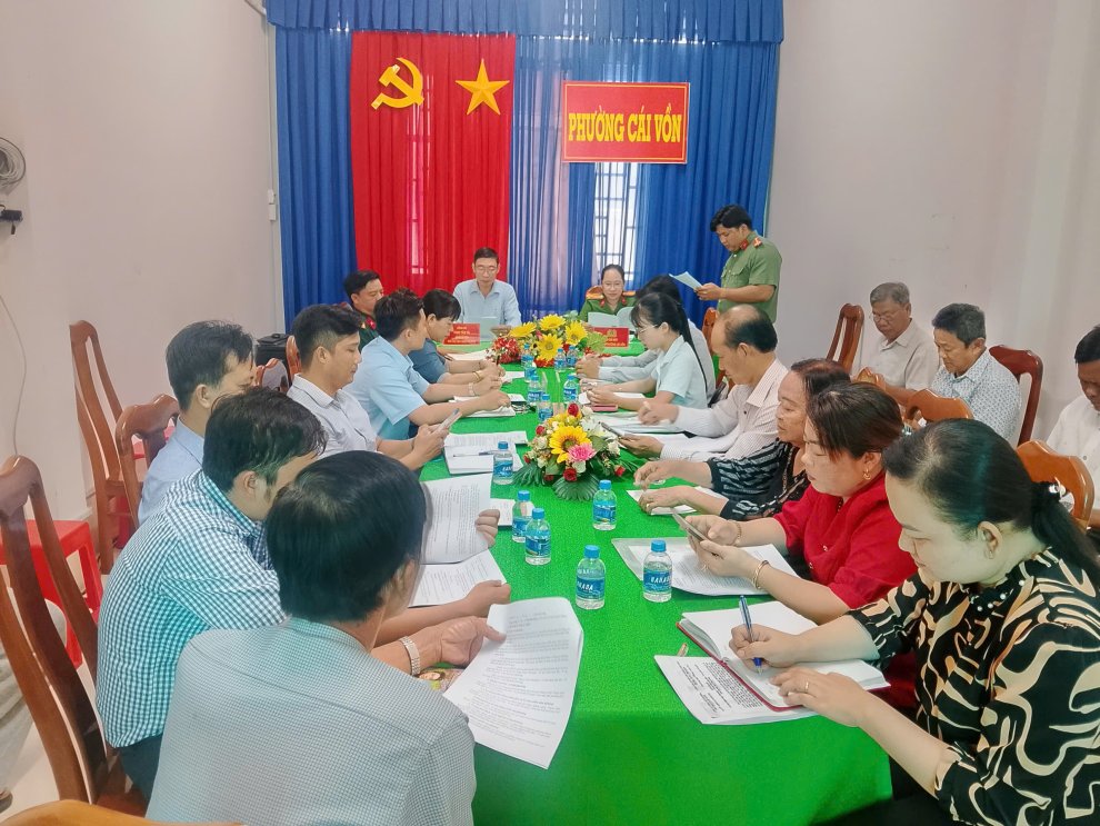 Công an phường Cái Vồn tham mưu tổ chức Hội nghị triển khai kế hoạch “Ngày chạy Olympic - Vì sức khỏe toàn dân - Vì an ninh Tổ quốc”
