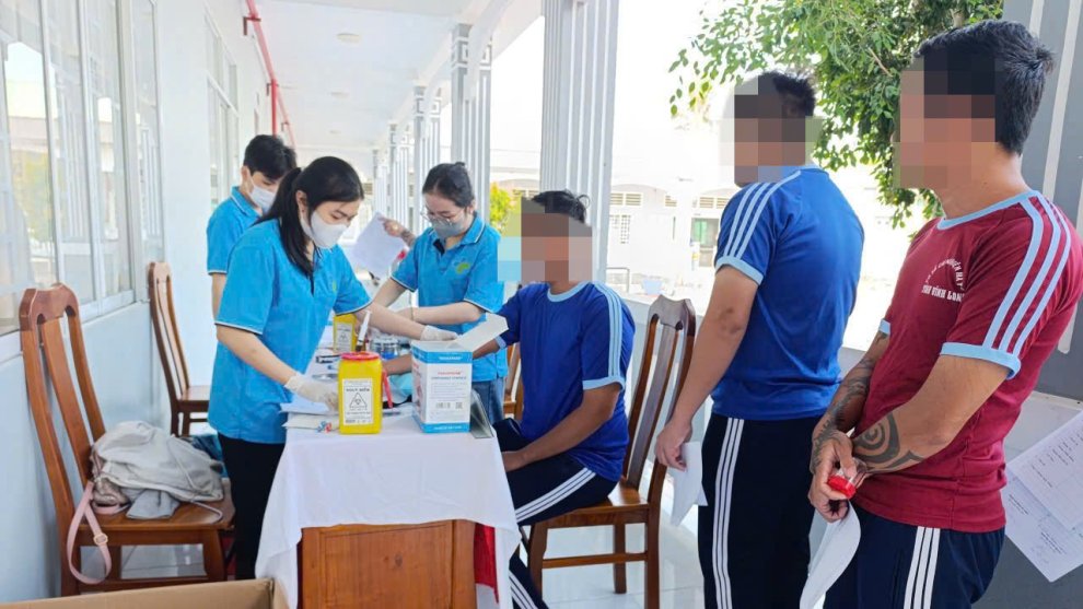 Khám sức khỏe định kỳ cho học viên cơ sở cai nghiện ma túy số 1