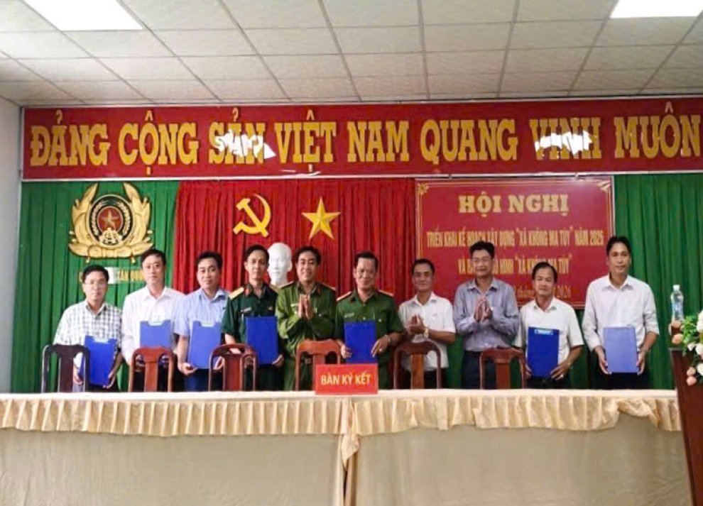 Hội nghị triển khai xây dựng “Xã không ma túy” năm 2026 và ra mắt mô hình "Xã không ma túy"