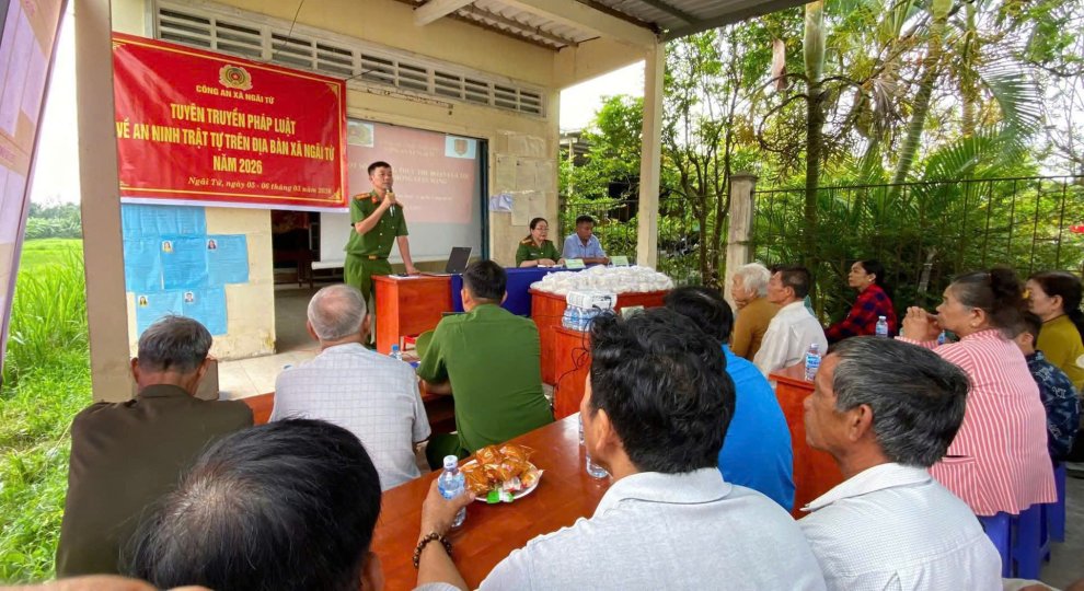 Công an cơ sở đẩy mạnh công tác tuyên truyền trong Nhân dân, đặc biệt nêu bật phương thức, thủ đoạn của các loại tội phạm để
