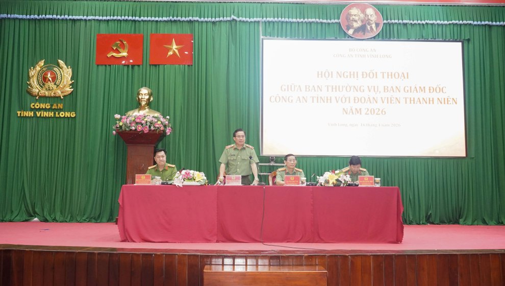 Ban Thường vụ Đảng ủy, Ban Giám đốc Công an tỉnh đối thoại với đoàn viên thanh niên; tổng kết và trao giải Cuộc thi “Sản phẩm số của Đoàn, Hội - Sáng tạo và ứng dụng trong công tác” năm 2026
