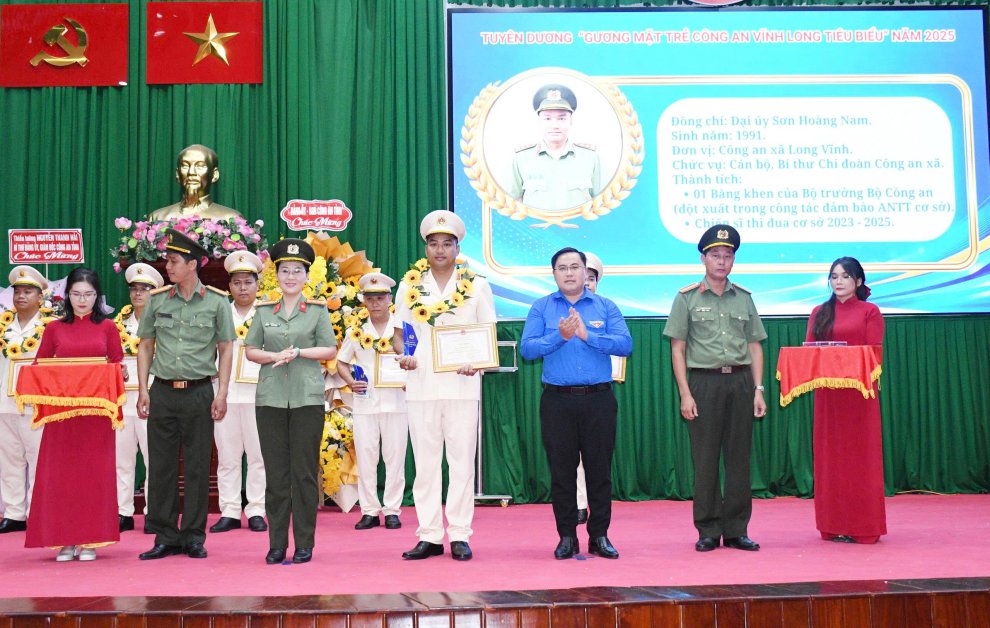 Gương mặt trẻ Công an Vĩnh Long tiêu biểu