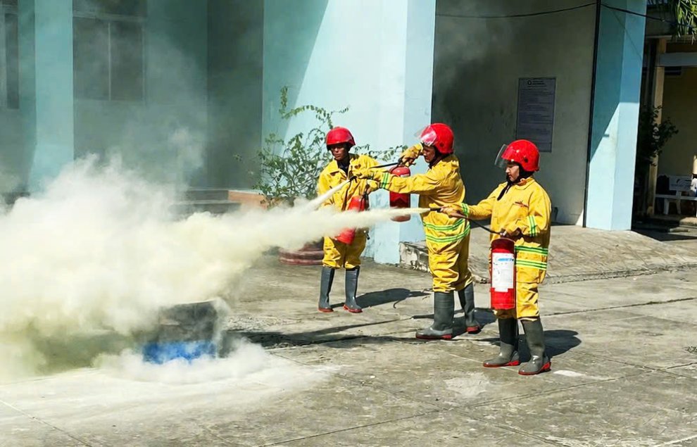 Ảnh 1 Lượng cơ sở sử dụng phương tiện chữa cháy xách tay chữa cháy ban đầu