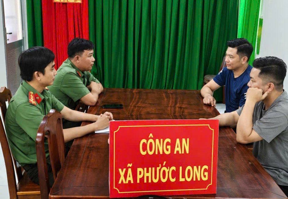 Công an xã Phước Long tổ chức gặp mặt, kết nối với KOLs