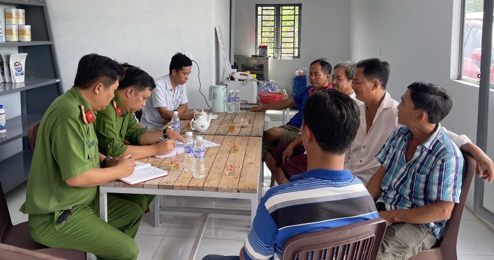 quang cảnh buổi tuyên truyền