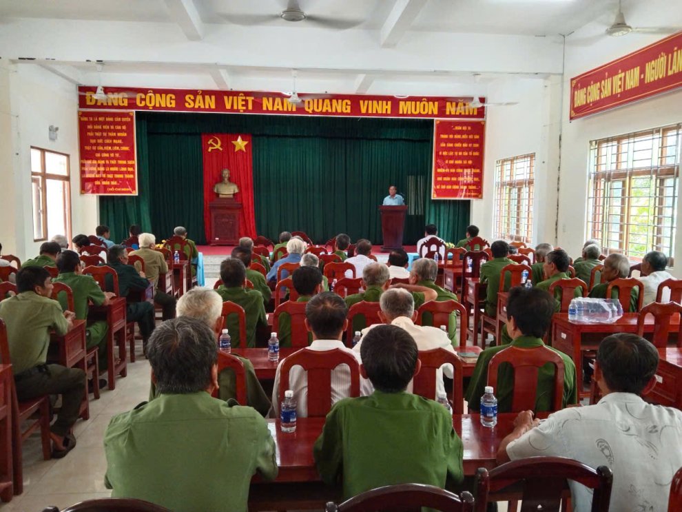 Công an xã Hưng Khánh Trung chuẩn bị các điều kiện thành lập Hội Cựu Công an nhân dân