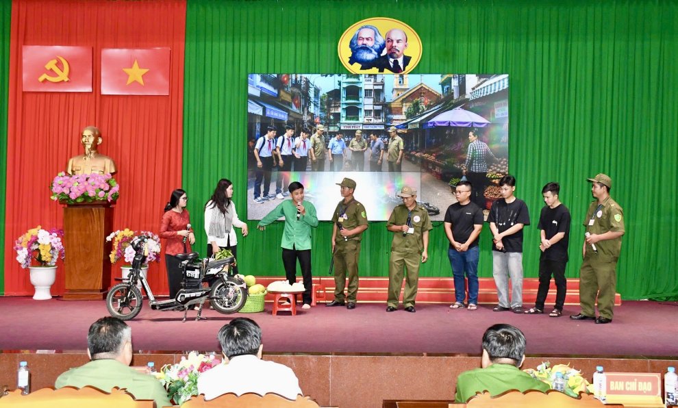 Cụm thi số 2 tổ chức Hội thi Lực lượng tham gia bảo vệ an ninh, trật tự ở cơ sở giỏi lần thứ I năm 2026