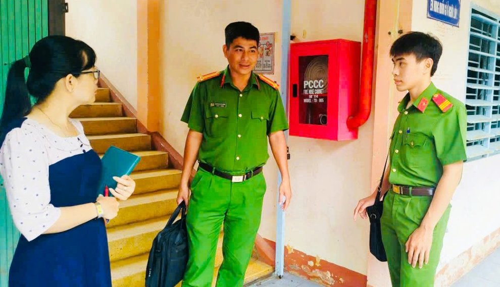 Kiểm tra công tác PCCC tại các điểm thi tốt nghiệp trung học phổ thông năm 2026