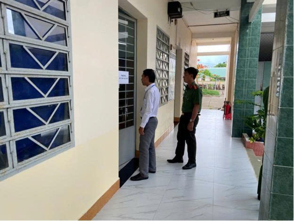 Công an xã Ba Tri chủ động bảo đảm an ninh, an toàn kỳ thi tốt nghiệp THPT năm 2026