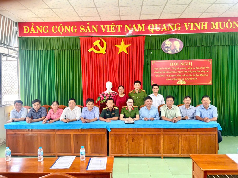 Xã Tân Long Hội ra mắt mô hình về phòng, chống ma túy