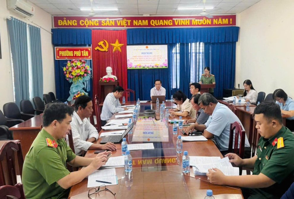 Phường Phú Tân triển khai một số nội dung liên quan công tác bảo vệ bí mật Nhà nước và bảo đảm an toàn thông tin