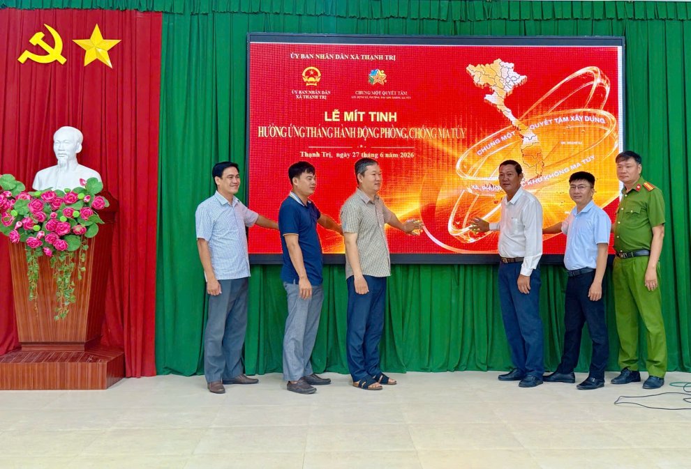 Xã Thạnh Trị hưởng ứng Tháng hành động phòng, chống ma tuý năm 2026