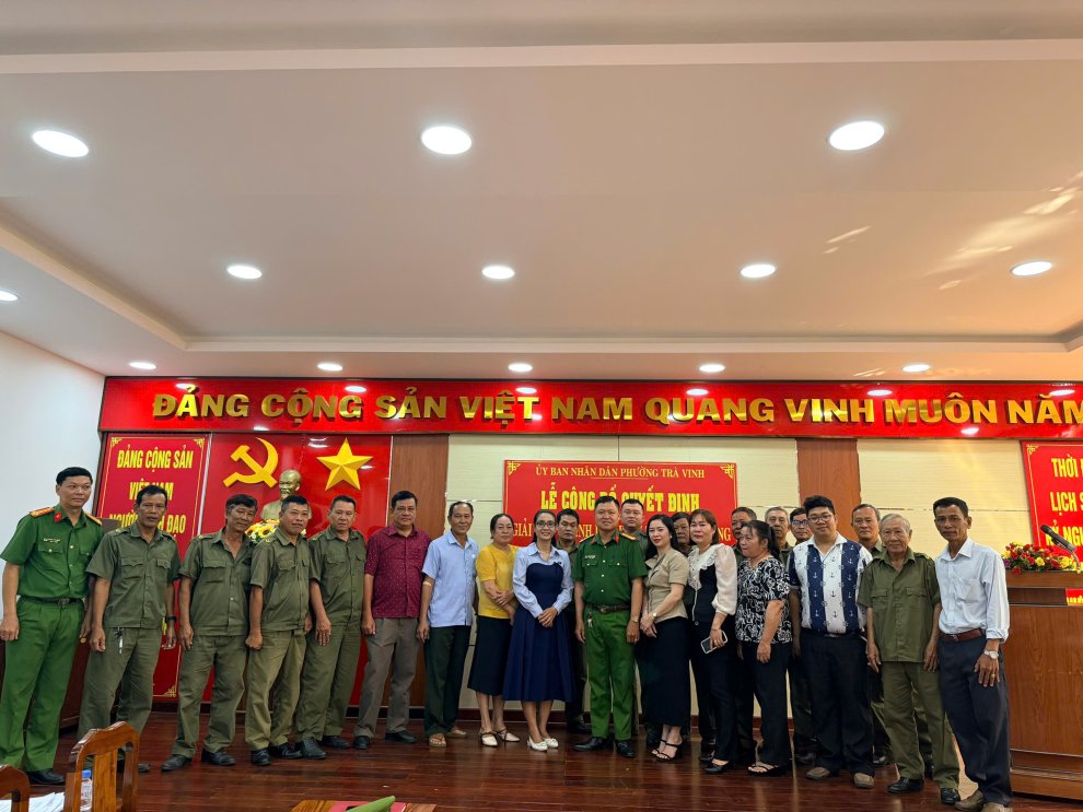 Công an phường Trà Vinh tham mưu kiện toàn Tổ bảo vệ ANTT ở cơ sở sau sáp nhập
