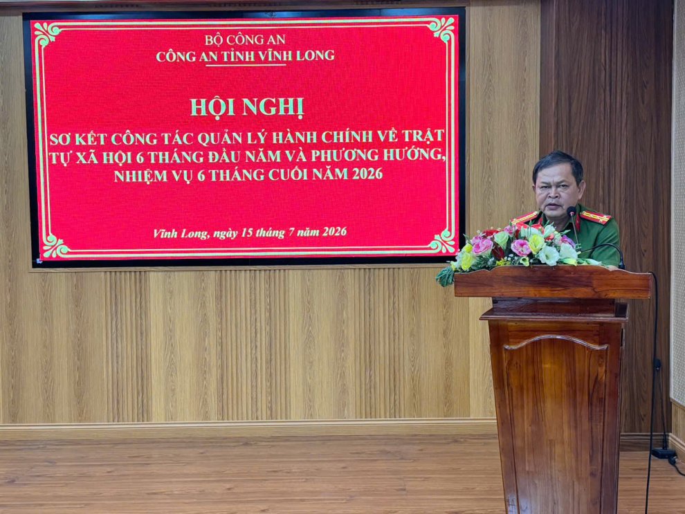 Sơ kết công tác Quản lý hành chính về trật tự xã hội 6 tháng đầu năm 2026