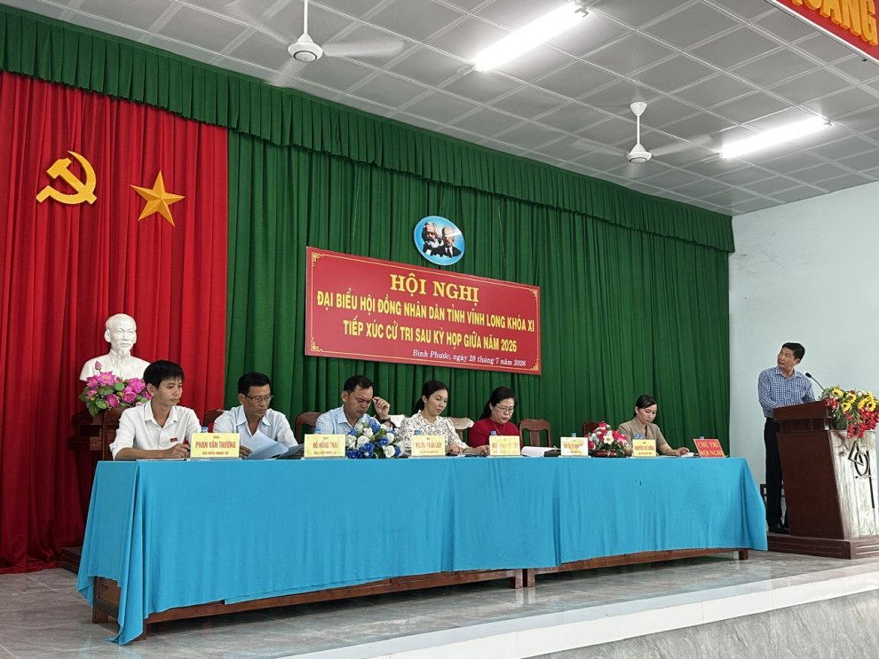 Đảm bảo an ninh, trật tự các buổi tiếp xúc cử tri của đại biểu HĐND tỉnh Vĩnh Long khóa XI sau Kỳ họp thứ 2