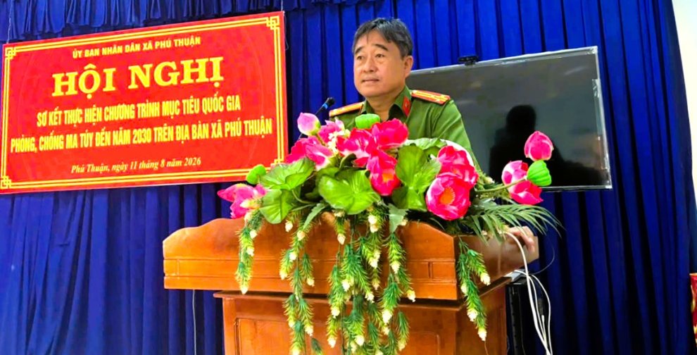 Phú Thuận quyết tâm giữ vững địa bàn không ma túy