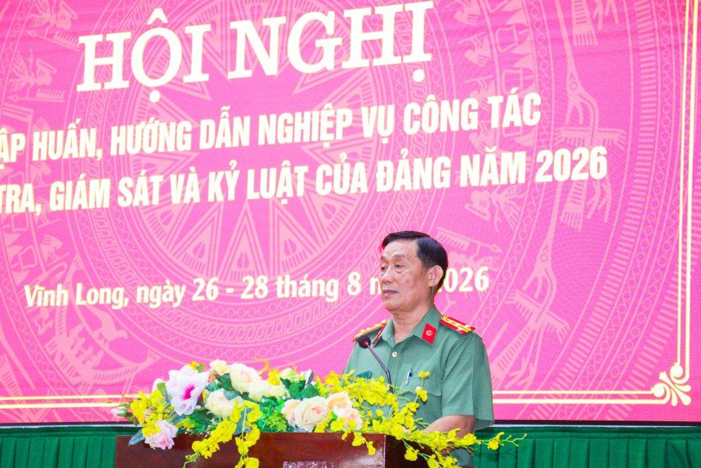 Hội nghị tập huấn, hướng dẫn nghiệp vụ công tác kiểm tra, giám sát và kỷ luật của Đảng năm 2026