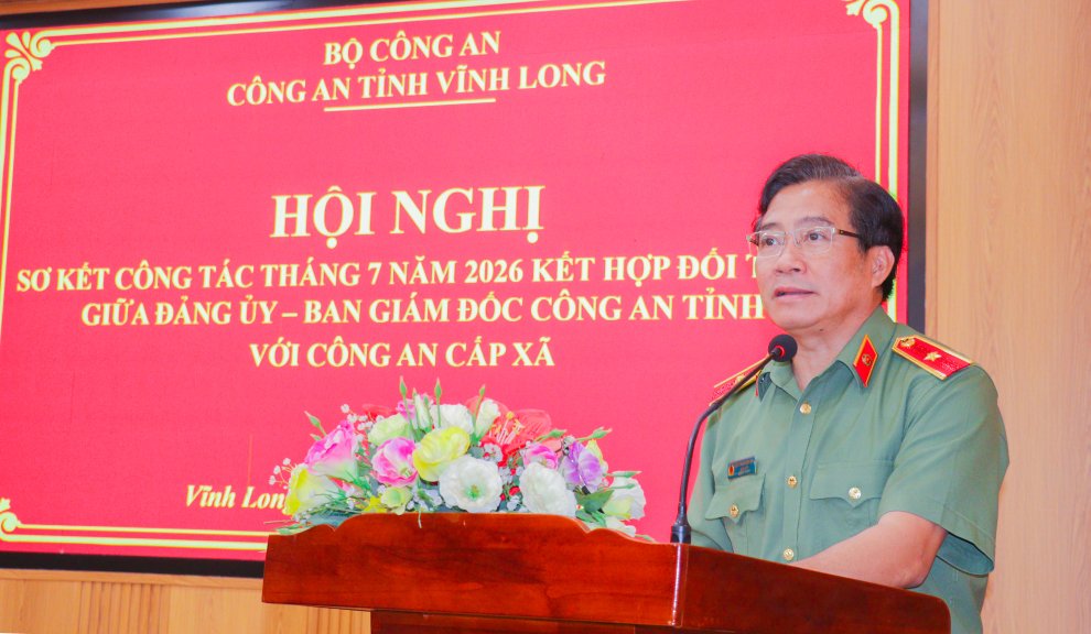 Công an tỉnh Vĩnh Long giao ban tháng 7 kết hợp đối thoại với Công an cấp xã