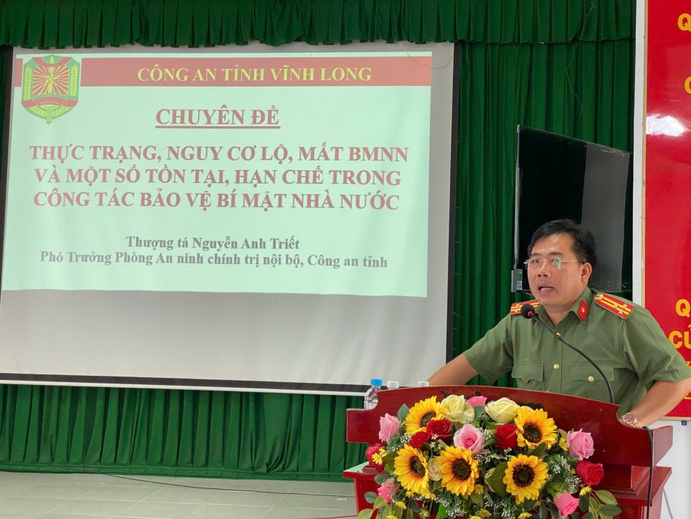 Phối hợp tuyên truyền, tập huấn, hướng dẫn thực hiện các quy định pháp luật về bảo vệ bí mật Nhà nước trên địa bàn xã Tân An