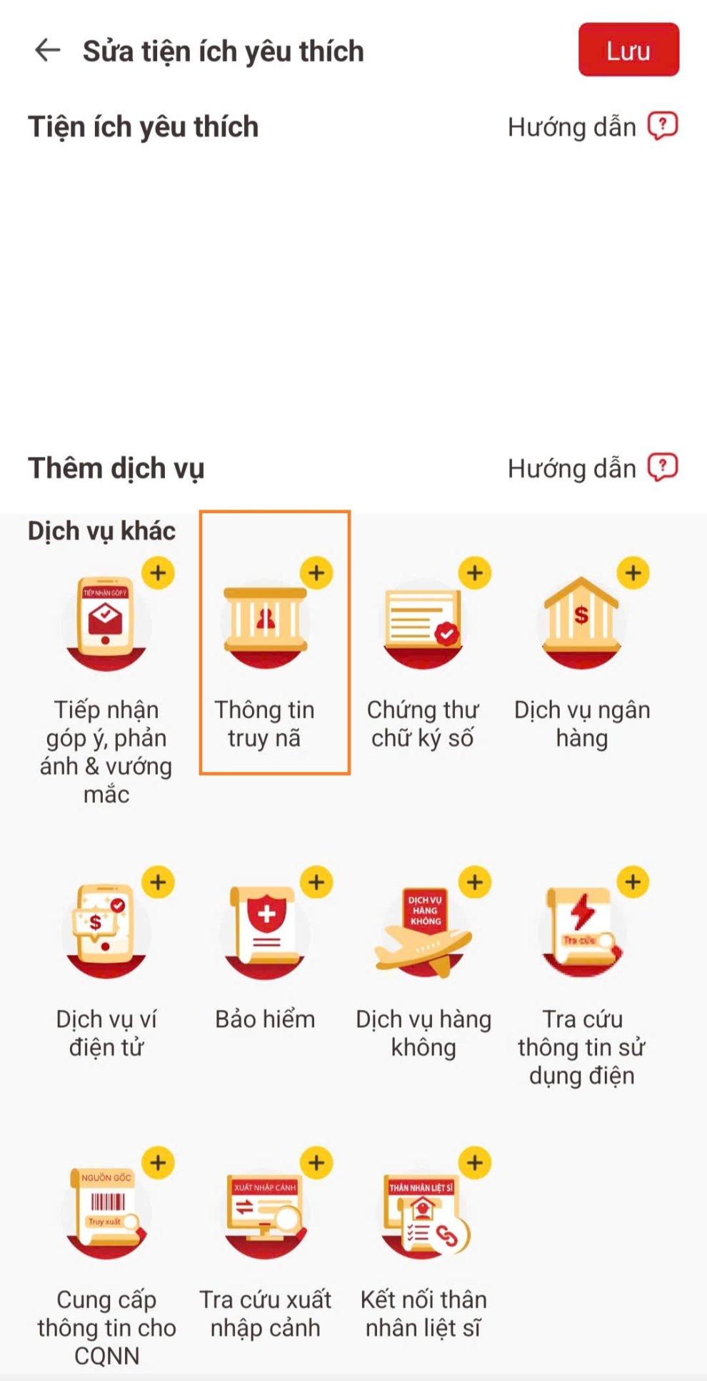 Truy cập ứng dụng VNeID, vào mục “Thông tin truy nã”