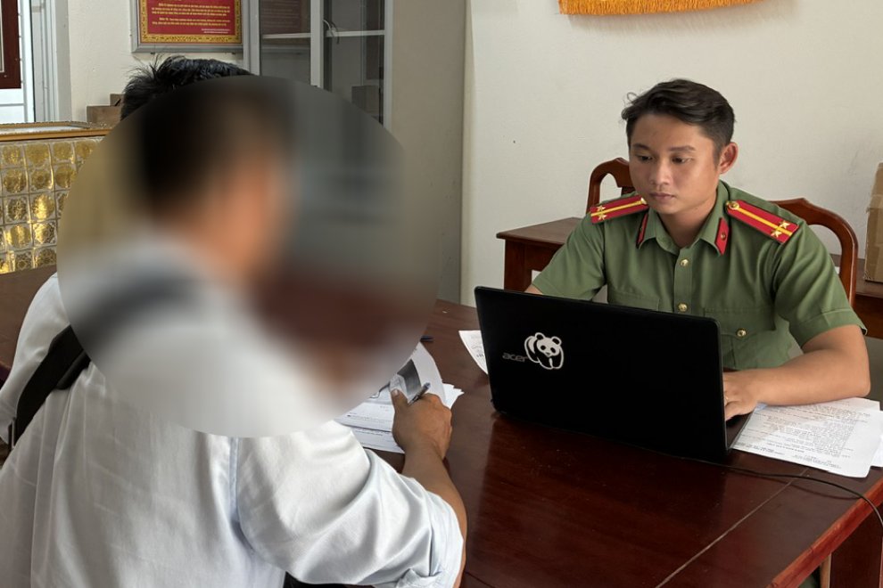 Công an xã Làm việc với PCT