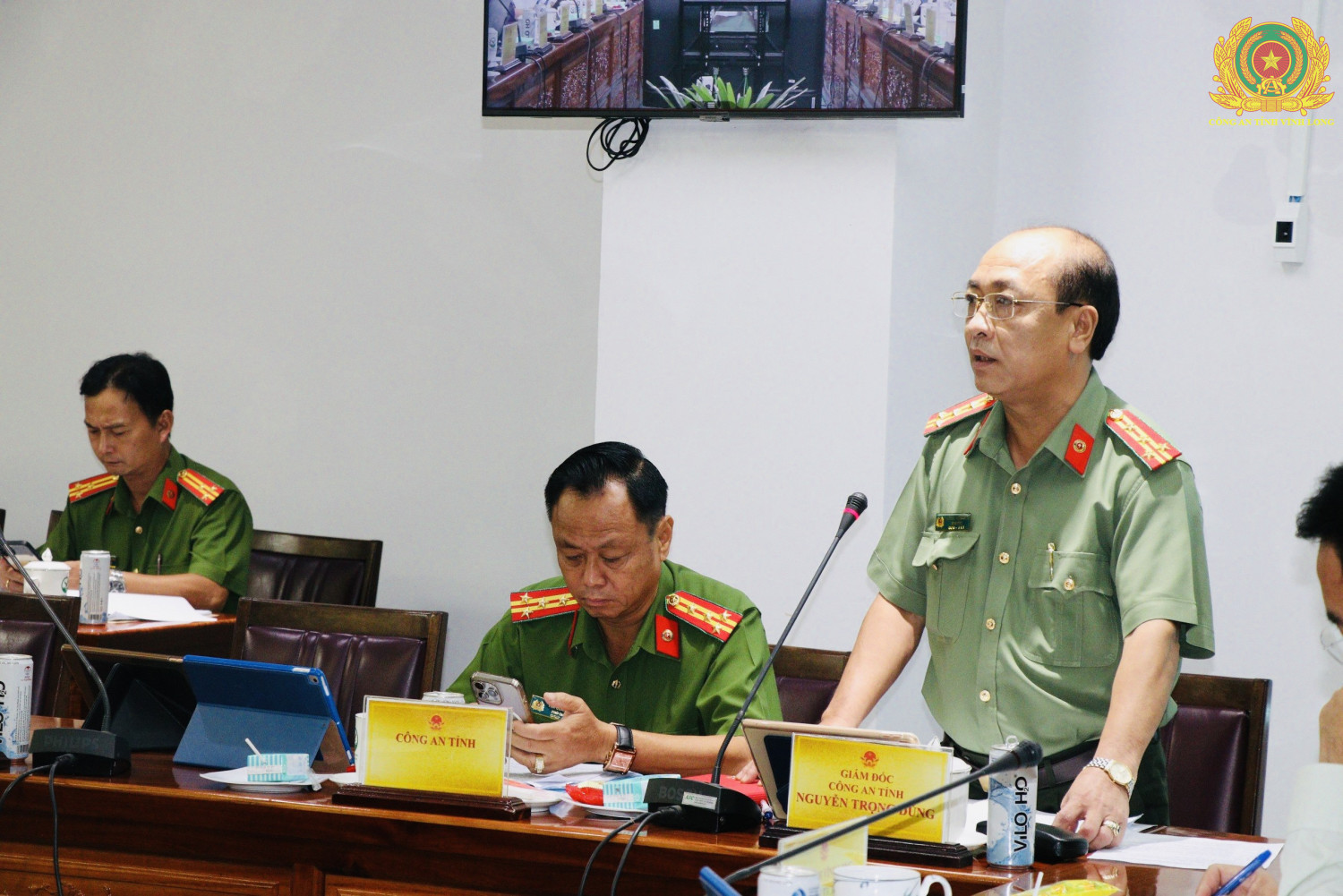 GĐ Công an tỉnh phát biểu