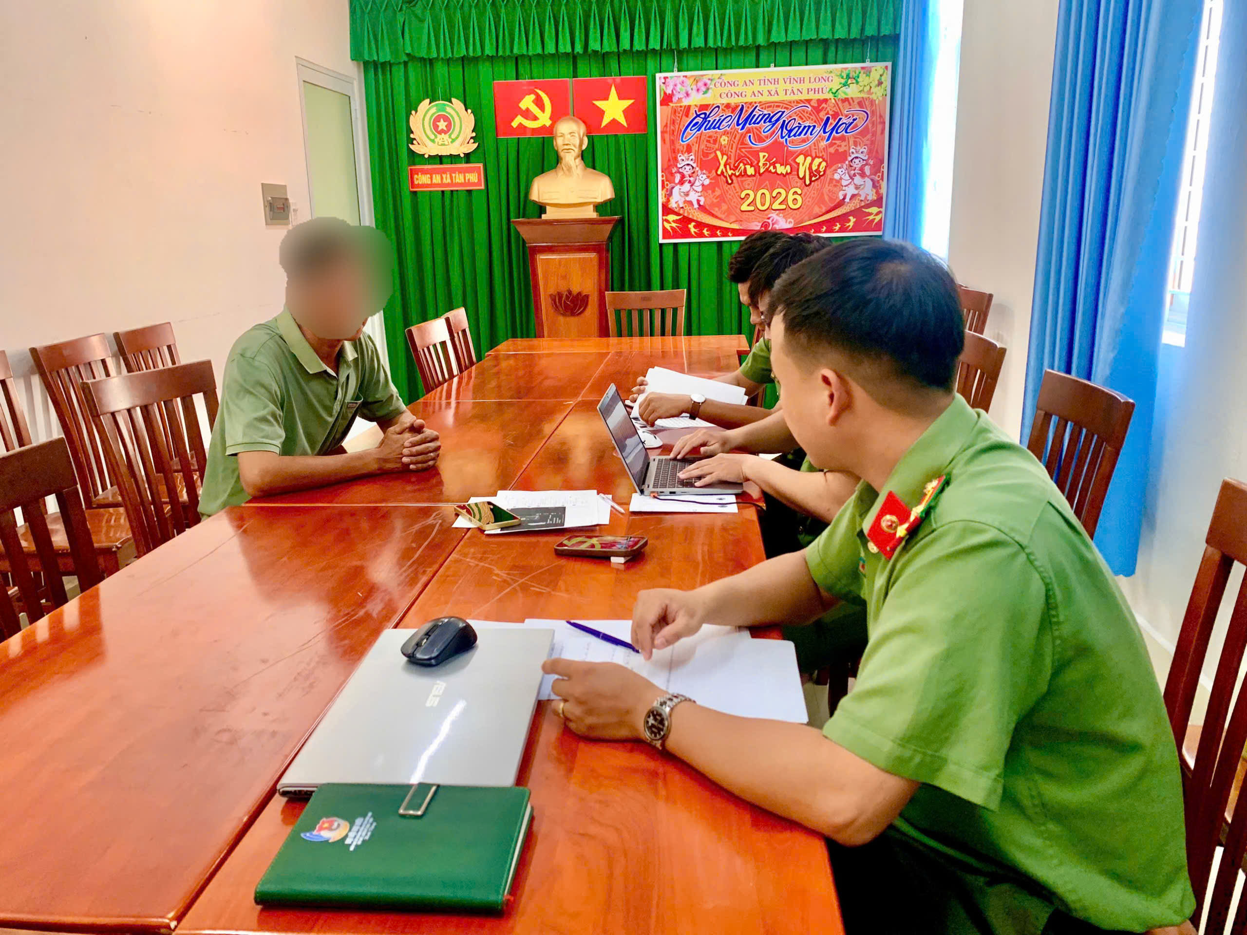 Cơ quan Công an làm việc Nguyễn Văn Mao
