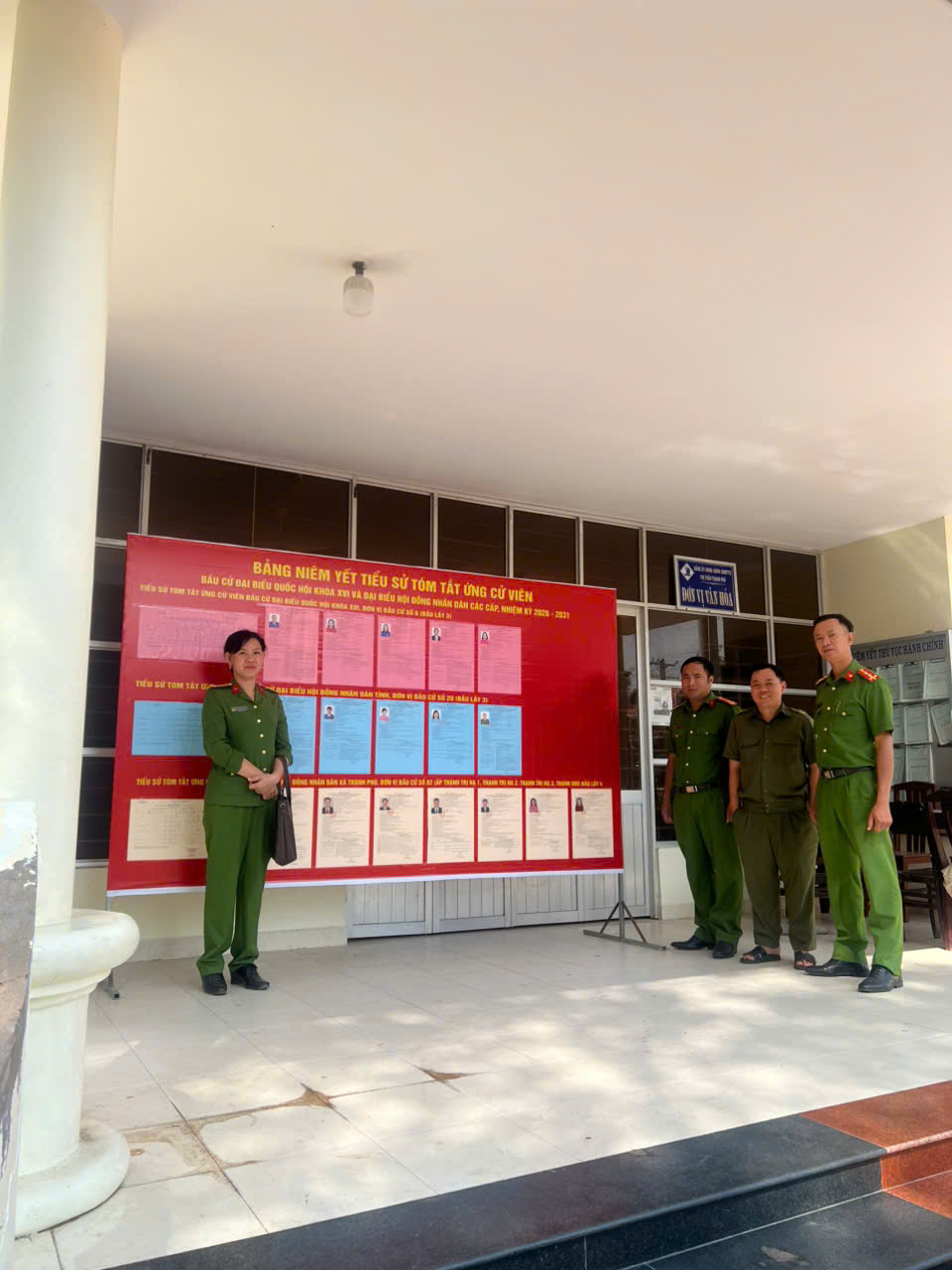 tiểu ban an ninh trật tự khảo sát 14 điểm bỏ phiếu 2