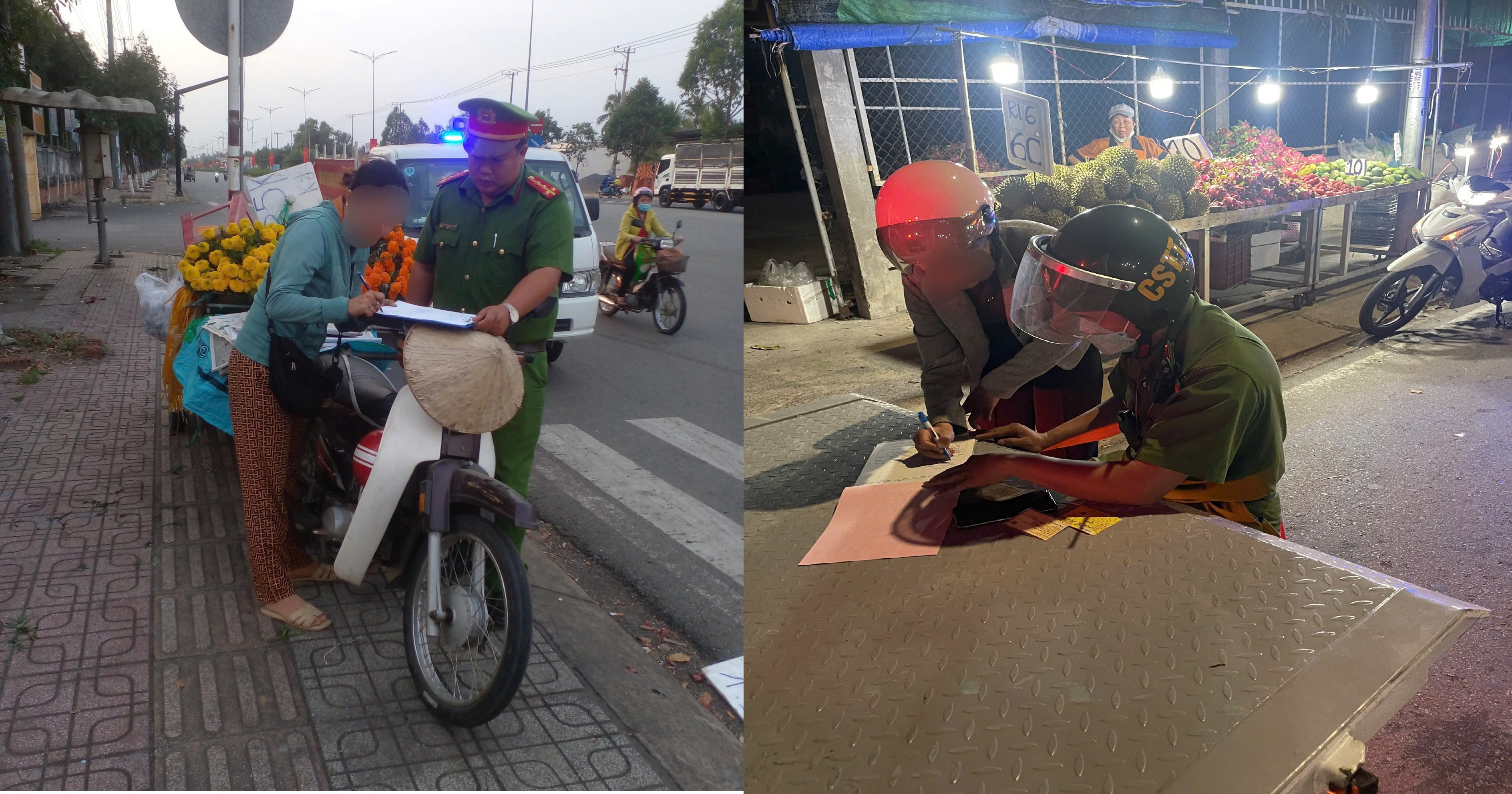 Lực lượng chức năng xử lý trường hợp vi phạm
